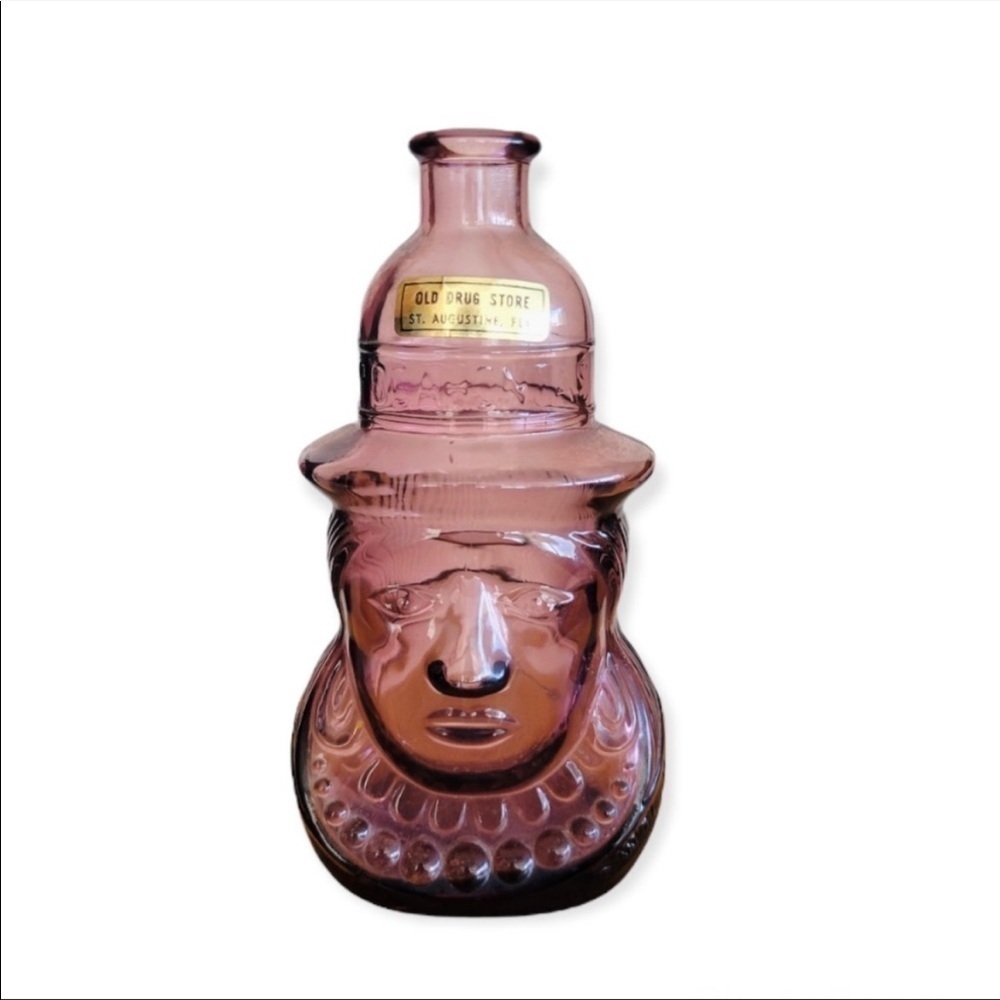 OLD DRUG STORE St. Augustine, Florida purple class vase souvenir
